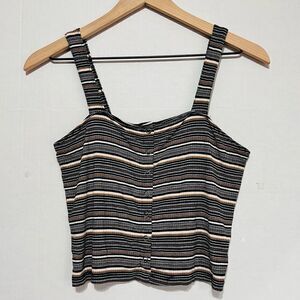 American Eagle Ribbed Crop Tank Top   Sz M  EUC